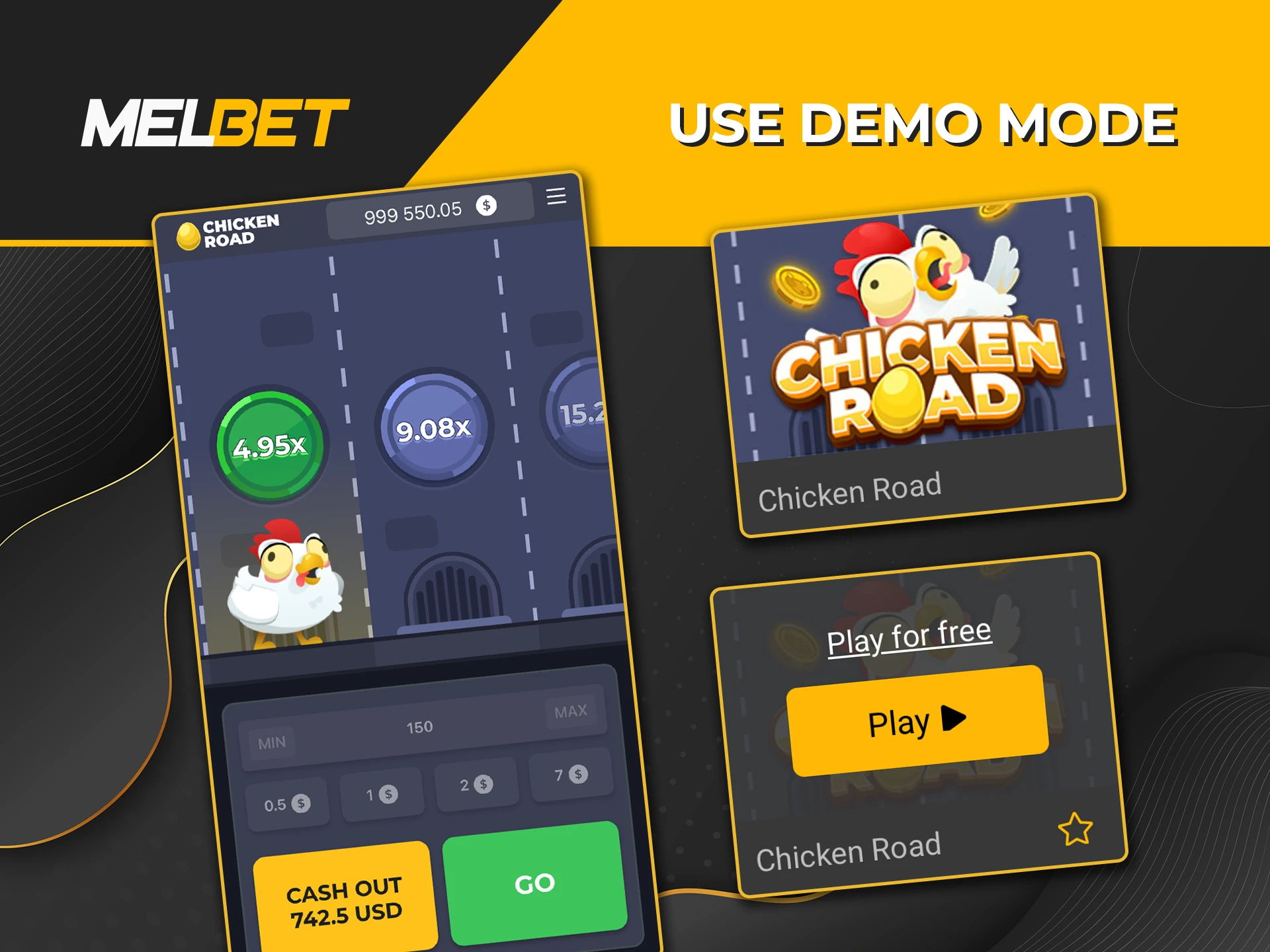 Take advantage of Melbet Casino's Chicken Road demo mode to gain experience and confidence.