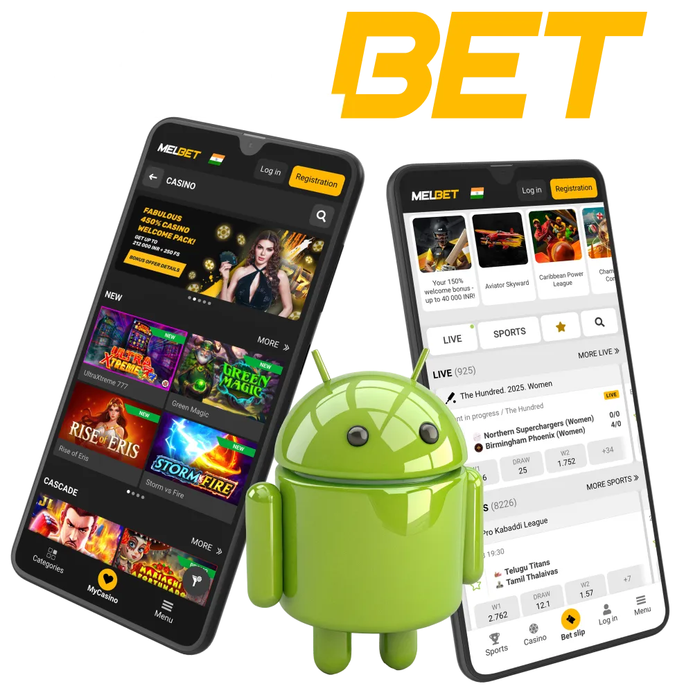 Enjoy Android betting features with Melbet APK.